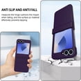 thumbnail image 3 of Dteck Designed for Samsung Galaxy Z Flip 6 Case with Hinge Protection, Slim Full Body Protective Shockproof Phone Case with Screen Protector for Galaxy Z Flip 6,Deep Purple, 3 of 6
