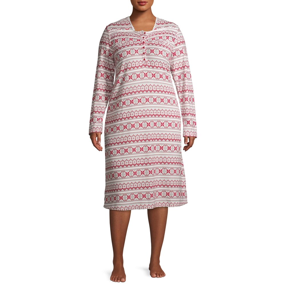 Hanes White Orchid Women's Butter Knit Nightgown