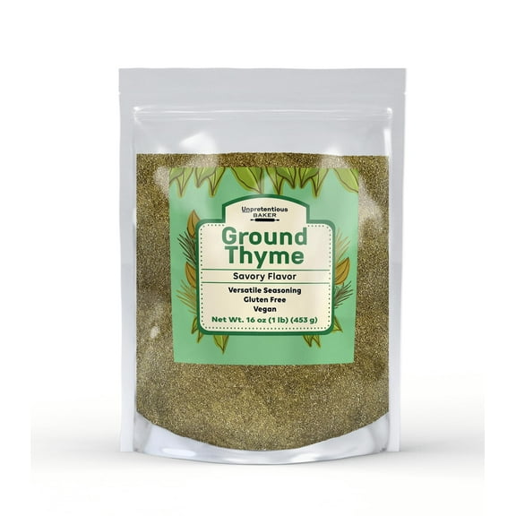 Unpretentious Ground Thyme, 1 lb, Versatile Seasoning, Savory Flavor, Soups & Sauces H1