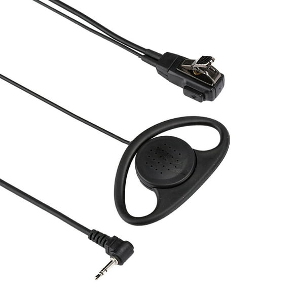 Radio Headset, Comfortable To Wear D Shape Earpiece Compatibility for Motorola Radios