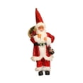 thumbnail image 3 of Figura de Papá Noel, muñeco, adorno para fiesta de Navidad, decoración navideña, coleccionable, de pie Rojo oscuro, 3 of 9