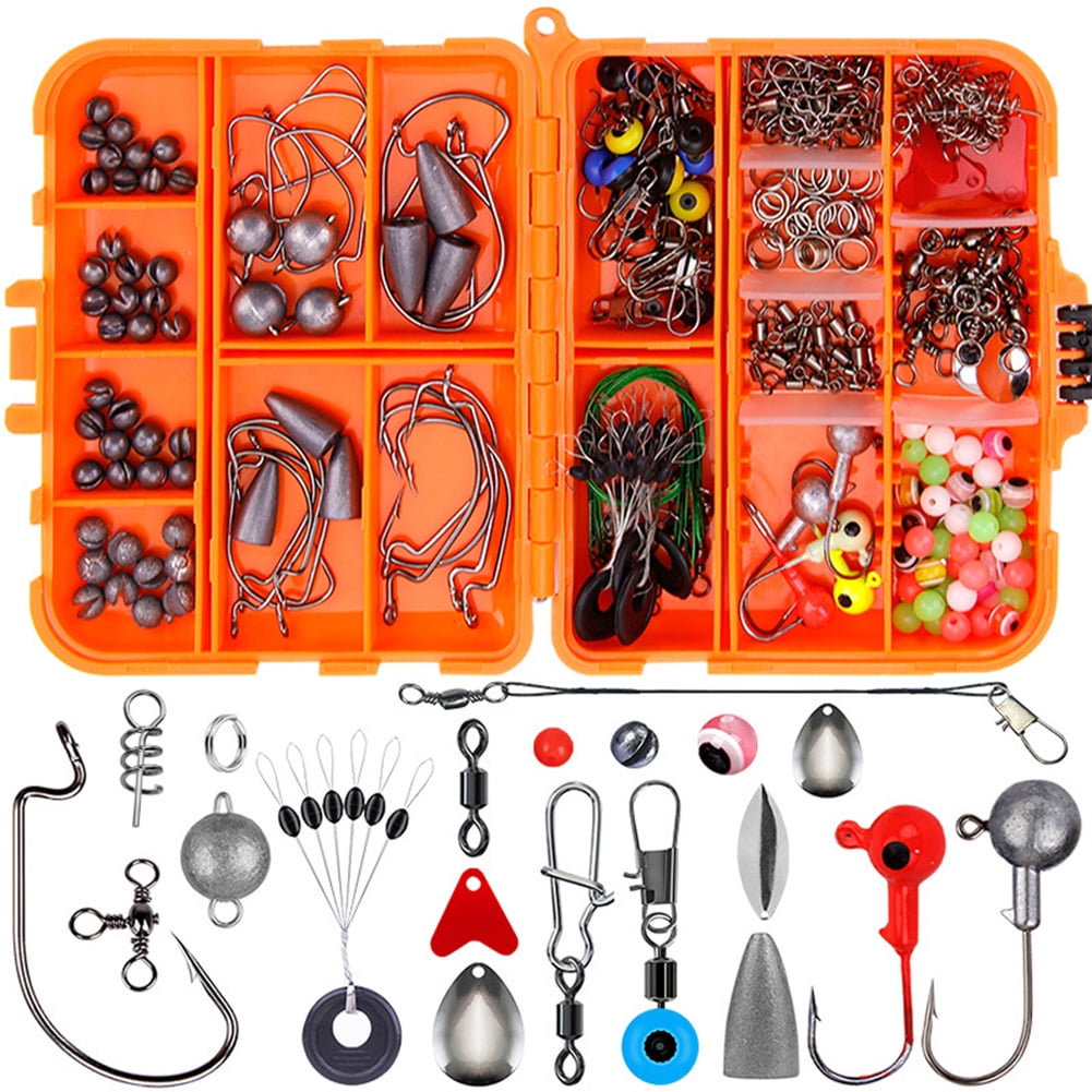 257pcs/set Fishing Tool Kit Fishing Lure Hook Set Sea Fishing