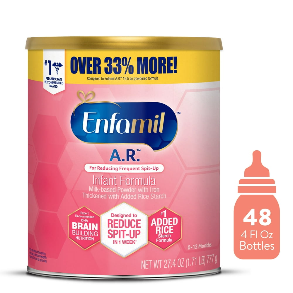 Enfamil A.R. Infant Formula, Clinically Proven to Reduce Reflux & Spit