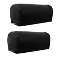 thumbnail image 1 of GUOOL 2 Pcs Housse Antidérapante en Cuir PU Carrée Incurvée pour Fauteuil Inclinable, Protège-Accoudoir, Noir, 1 of 9