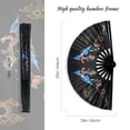 thumbnail image 2 of Ventilador de mano plegable SYNTECSO para rave, UV Glow y Drag Queen, 2 of 7