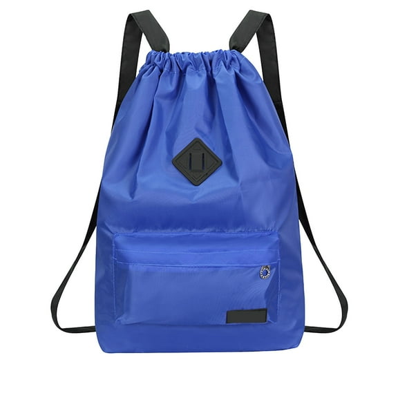 Drawstring Backpack Nylon Large Capacity, Lightweight Outdoor Sports Travel Backpack, Versatile Cinch Top Bag with Dry-Wet Separation for Swimming, Gym, Camping, and Hiking