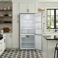 thumbnail image 4 of Summit 28 Inch Refrigerator-Freezer, 11.7 cu.ft Capacity, Bottom Freezer with Ice Maker, Counter Dept, Stainless Steel - FFBF284SSIM, 4 of 11