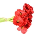thumbnail image 3 of Flor artificial oficina en casa simulación Floral decoración boda fiesta PU Flor falsa, rojo 10 Piezas Advancent HA000017-05B, 3 of 6