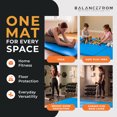 thumbnail image 5 of BalanceFrom 6ft x 2ft x 1.5in 3-Panel All-Purpose Folding Gymnastics Mat, Blue, 5 of 15