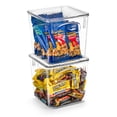 thumbnail image 1 of Sorbus Small Plastic Clear Storage Bins for Kitchen, Pantry, Fridge, Cabinet, Refrigerator Organizer Bins (2 pack), 1 of 8
