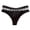 Black, variant on Women's Thong Panties Hollow Crisscross Mesh Low Rise Stretch Underwear