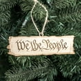 thumbnail image 3 of Ornament - We the People - Raw Wood 5x2in, 3 of 8