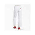 thumbnail image 2 of DICKIES Womens White Pocketed Zippered High Rise Carpenter Straight leg Jeans Juniors 9\29 Waist, 2 of 3