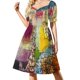 thumbnail image 1 of PAUL KLEE HD - Sin título (1914) Vestido de manga corta vestido de verano mujer ropa de fiesta de moda, 1 of 8