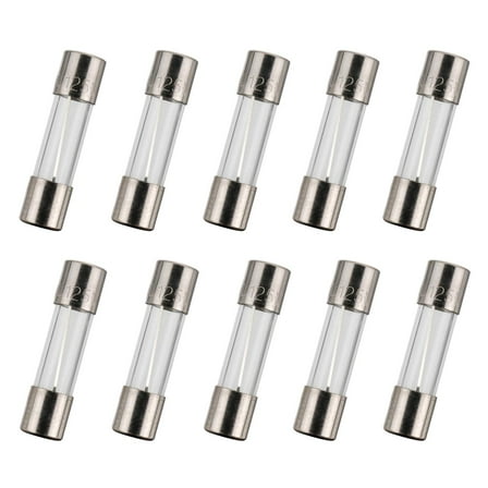 10 Pcs 8A 125V Fast-Blow Glass Fuses, 5x20 mm, High Quality