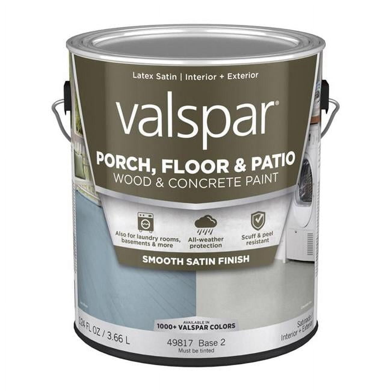 Valspar Porch, Floor Patio Wood Concrete Paint Satin Clear - Main Image
