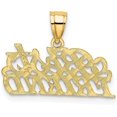 thumbnail image 3 of Solid 14K Yellow Gold BEST FRIEND Charm - 13.2mm, 3 of 6