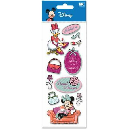 Ek Success Disney Bottle Caps (A Touch Of Disney Dimensional Stickers-All Dolled UpEK SUCCESS-A 3 Inch x7 Inch sheet of dimensional Disney stickers. Due to the handmade nature of th By EK)