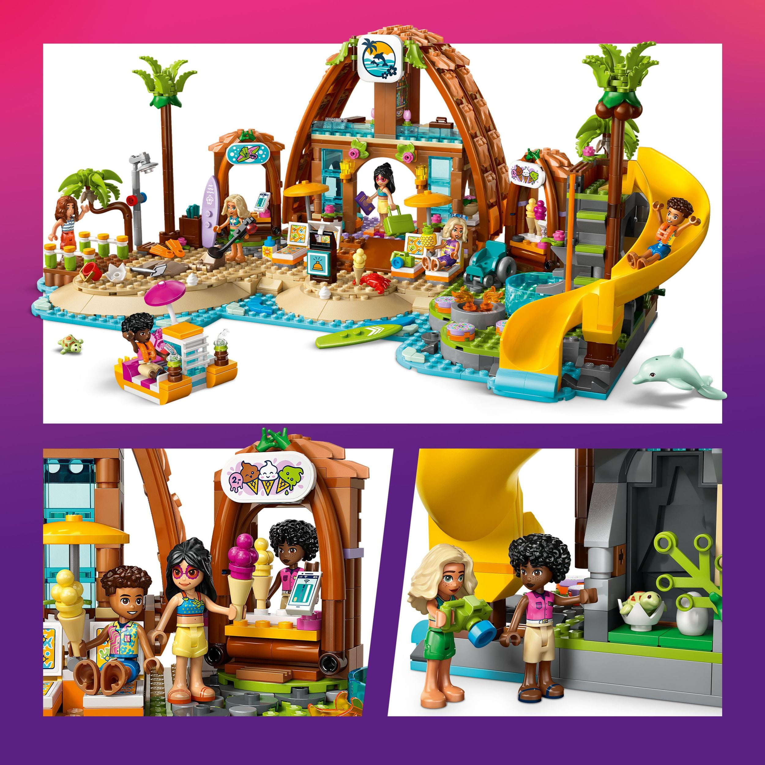 LEGO Friends Les Vacances en Famille au Bord de la Mer, Ensemble de Construction 42673