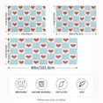 thumbnail image 2 of Yayeee Pillowcase Standard Size Set of 2 Satin Wrinkle Resistant Pillow Case, Light Blue Checkered Heart, 2 of 8