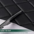 thumbnail image 5 of 63" W Automotive Headliners Fabric, Waterproof Durable Faux Leather Vinyl Upholstery Fabric Foam Backed for Furniture DIY, Black, 2 Yards, 5 of 9