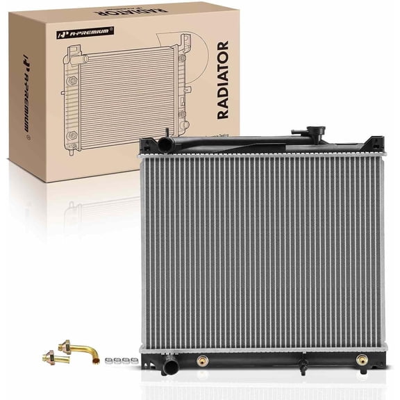 A-Premium Engine Coolant Radiator Assembly with Transmission Oil Cooler Compatible with Suzuki Grand Vitara 1999-2001, Vitara 1999-2004, Sidekick 1996-1998 & Chevrolet Tracker & Pontiac Sunrunner