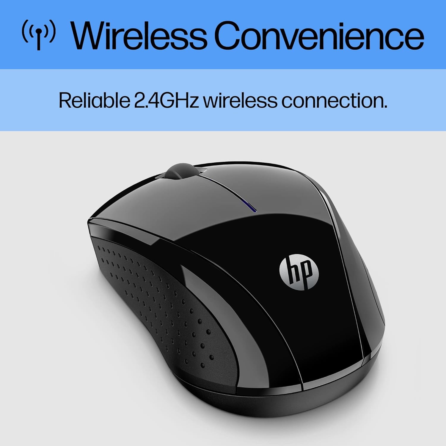 X3000 G3 Wireless Mouse - Black, 15-Month Battery, Side Grips for Control, Travel-Friendly, Blue LED, Powerful 1600 DPI Optical Sensor, Compatible with Wins PC/Laptop, Mac, Chromebook (683N7AA)