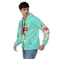 thumbnail image 4 of Saiise Bluey Mens Zip Up Hoodie Long Sleeve Full-zip Hooded Sweatshirt Pullover With Kangaroo Pocket S-3XL, 4 of 6