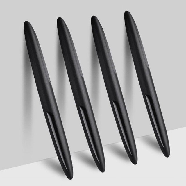 4x Protector de borde de puerta de coche parachoques Protector antiarañazos moldura St