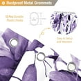 thumbnail image 5 of Purple Eucalyptus Shower Curtain - Watercolor Plant Leaves Floral Fabric Shower Curtain Set with Plastic Hooks, Water Resistant, Natural Botanical Spring Cloth Shower Curtains for Bathroom, 72x72, 5 of 6