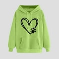 thumbnail image 2 of FamilyThread Womens Pullover Hoodie Comfortable Long Sleeve Sweatshirts Heart Casual Loose Tops Kangaroo Pocket Shirts, 2 of 3