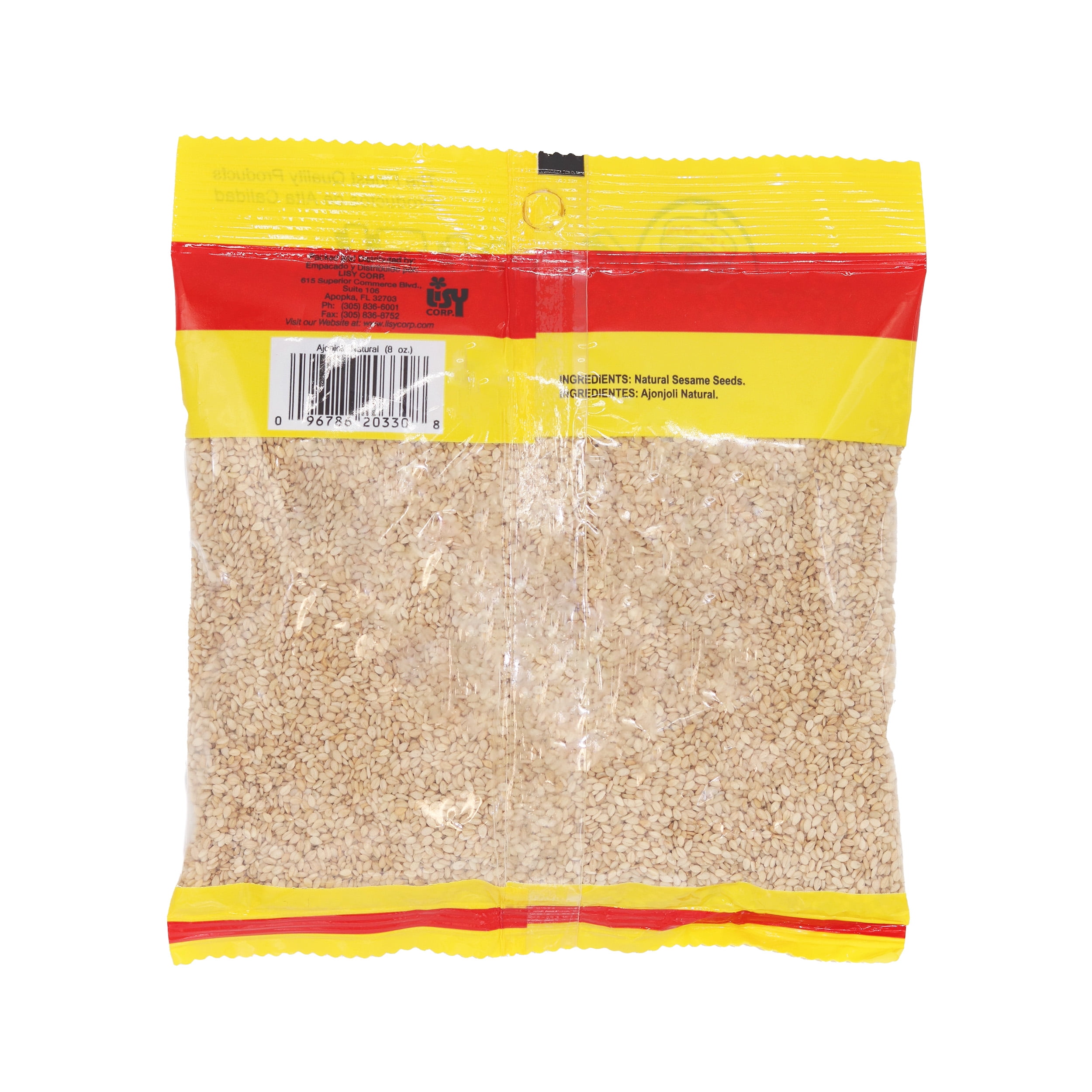 (3 pack) Orale! Natural Sesame Seeds, 8.0 oz