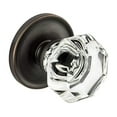 thumbnail image 2 of Dynasty Hardware Classic Rosette,Crystal Style Door Knob, Passage Function, Hall / Closet, Oil Rubbed Bronze, 2 of 5