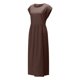 thumbnail image 5 of TopLLC Vestidos de verano para mujer,Vestido largo para mujer,Vestido largo de algodón con cuello redondo, sin mangas, cuello redondo, estilo retro, talla grande,Vestidos de verano para mujer,Coffee, 5 of 6
