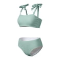 thumbnail image 4 of XIYON Womens Bikini Sets Tie Shoulder Bikini 2 Piece Striped Swimsuits High Waisted Bathing Ladies Swimwear Comfortable, 4 of 5