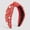 Orange, variant on Helii Women Headband Wide Knot Pearl Vintage Elegant Casual Wedding Hair Hoop