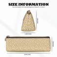 thumbnail image 4 of Naloa Daisies Flowers Print Leather Pencil Case - Portable Big Capacity Pencil Pouch Organizer Bag Stationery Bag for Work & Office Pencil Pen Case, 4 of 5