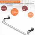 thumbnail image 5 of Towel Rack for Cabinet, Stainless Steel Kitchen Over The Door Towel Rack, Bathroom Towel Bar Holder, Over Cabinet Towel Hanger, 5 of 6