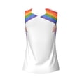 thumbnail image 5 of Fotbe LGBT Gnomes Womens Loose Fit Casual Flowy Slim-Fit Tank Tops Athletic Round Neck Trendy Sleeveless Summer Tops for Gym and Yoga-Large, 5 of 9