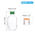 thumbnail image 2 of Uxcell Bouteilles de Stockage de Réactif Carré en Verre 1000ml avec Bouchon Vert, Transparent, 2 of 7
