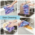 thumbnail image 2 of 6 Pieces of Kitchen Towels 11x11Inch Kitchen Dish Cloths Kitchen Dish Towels Reuseable Cleaning Cloths Purple Lotus Flowers, 2 of 9