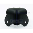 thumbnail image 2 of 4 PACK BLACK 2 LEG CABINET METAL CORNER W/ LIP 1-3/8" AMP CABINET CORNER 1.375", 2 of 3