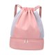 thumbnail image 3 of Mochila con cordón y correa de hombro ajustable, mochila deportiva, almacenamiento de baloncesto Rosa, 3 of 9