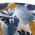 thumbnail image 3 of Hawaiian Pouf Cover with Zipper, Tropical Beach Flora Illustration Aloha Flowers Plantation Forest Elements, Soft Decorative Fabric Unstuffed Case, 30" W X 17.3" L, Multicolor, by Ambesonne, 3 of 5
