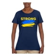 thumbnail image 2 of Ukranian Strong Vintage Womens Graphic T-Shirt, Navy, Large, 2 of 4