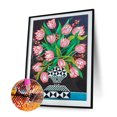 thumbnail image 1 of Cuadros Decorativos Diamante pintado 5D DIY Florero de flores Conjunto especial parcial de diamantes de imitación Tmvgtek embutido en tela, 1 of 8