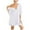 White, variant on Women's Sexy Ice Silk Nightdress Set - 3PCS Pajamas, Satin Fabric, Elastic Waist, for Sleepwear/Loungewear
