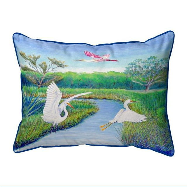 Betsy Drake SN1105 Coussin Intérieur & Extérieur 11 x 14 Po. Ailes de Marsh