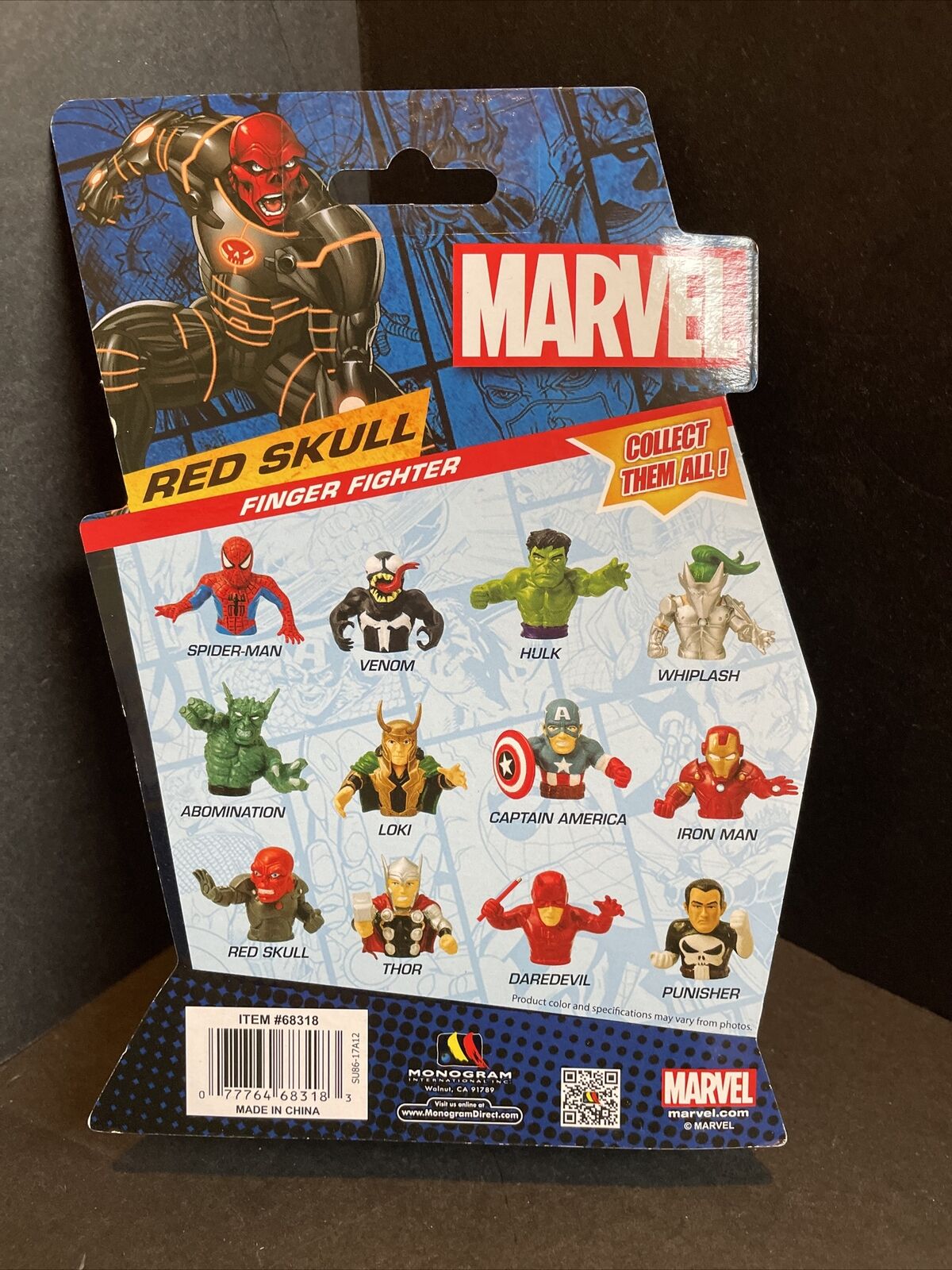 Marvel Red Skull Finger Fighter - Action Figure Da Collezione, Teschio Rosso