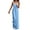 2# Light Blue, variant on Womens Casual Loose Jumpsuits Summer Boho Wide Leg Rompers Sleeveless Overalls with Pockets Purple 2XL
